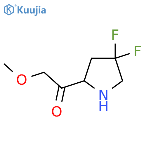 1-(4,4-Difluoropyrrolidin-2-yl)-2-methoxyethan-1-one structure