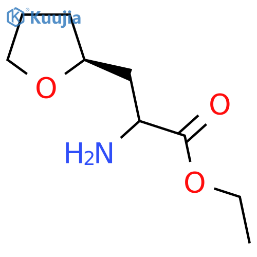 ethyl 2-amino-3-(2S)-oxolan-2-ylpropanoate structure