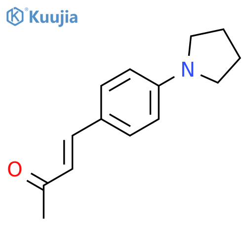 4-4-(pyrrolidin-1-yl)phenylbut-3-en-2-one structure