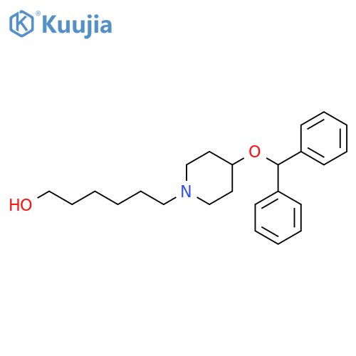 1-Piperidinehexanol, 4-(diphenylmethoxy)- structure