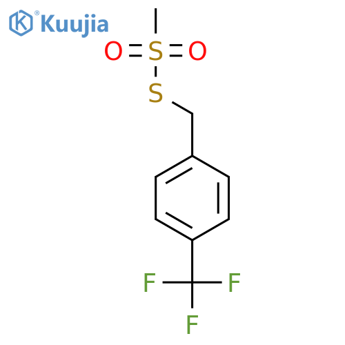 Methanesulfonothioic acid, S-[[4-(trifluoromethyl)phenyl]methyl] ester structure
