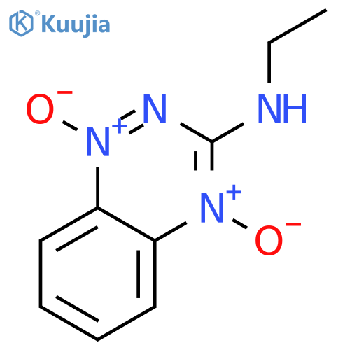 1,2,4-Benzotriazin-3-amine, N-ethyl-, 1,4-dioxide structure