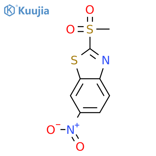 2-(methylsulfonyl)-6-nitrobenzothiazole structure