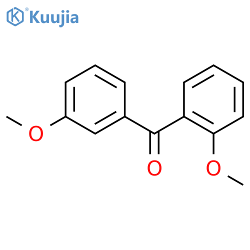 (2-methoxyphenyl)(3-methoxyphenyl)methanone structure