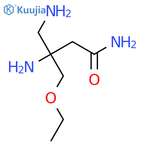 3,4-diamino-3-(ethoxymethyl)butanamide structure