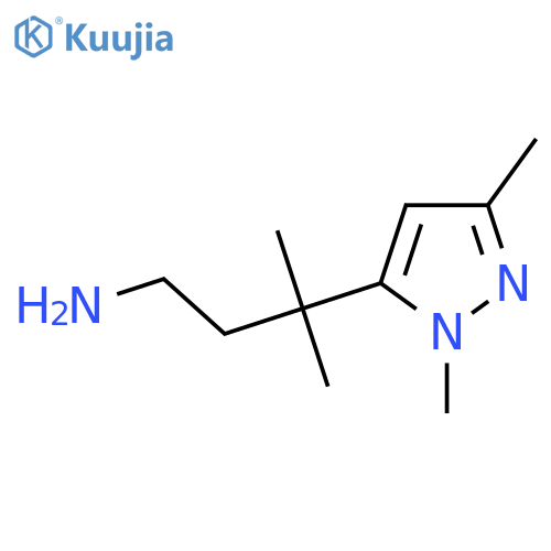 3-(1,3-dimethyl-1H-pyrazol-5-yl)-3-methylbutan-1-amine structure
