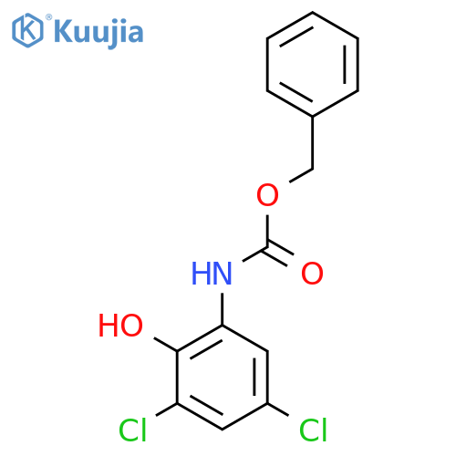 benzyl N-(3,5-dichloro-2-hydroxyphenyl)carbamate structure