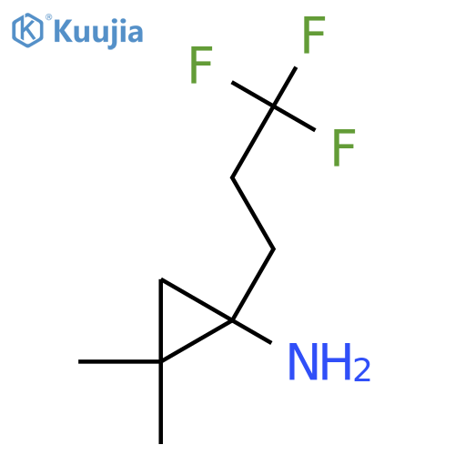 2,2-dimethyl-1-(3,3,3-trifluoropropyl)cyclopropan-1-amine structure