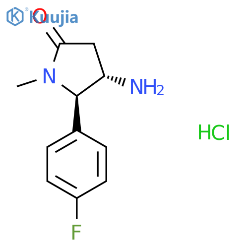 rac-(4R,5S)-4-amino-5-(4-fluorophenyl)-1-methylpyrrolidin-2-one hydrochloride, trans structure