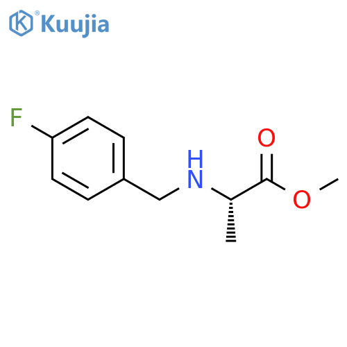 methyl 2-{(4-fluorophenyl)methylamino}propanoate structure