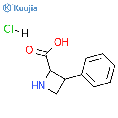 3-phenylazetidine-2-carboxylic acid hydrochloride structure