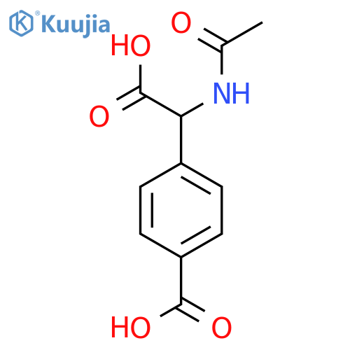 4-carboxy(acetamido)methylbenzoic acid structure