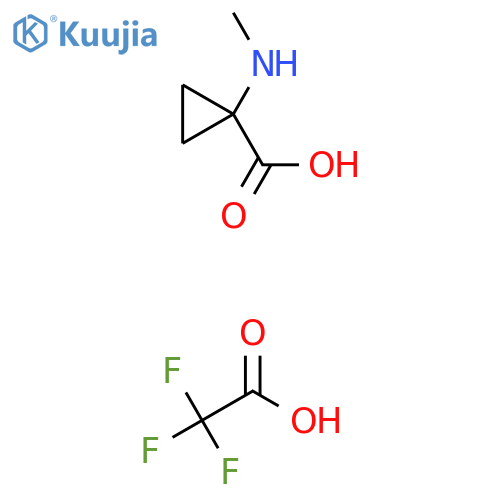 1-(methylamino)cyclopropane-1-carboxylic acid, trifluoroacetic acid structure