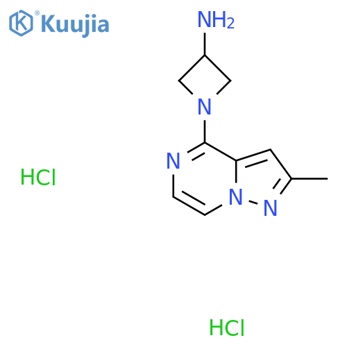 1-{2-methylpyrazolo1,5-apyrazin-4-yl}azetidin-3-amine dihydrochloride structure