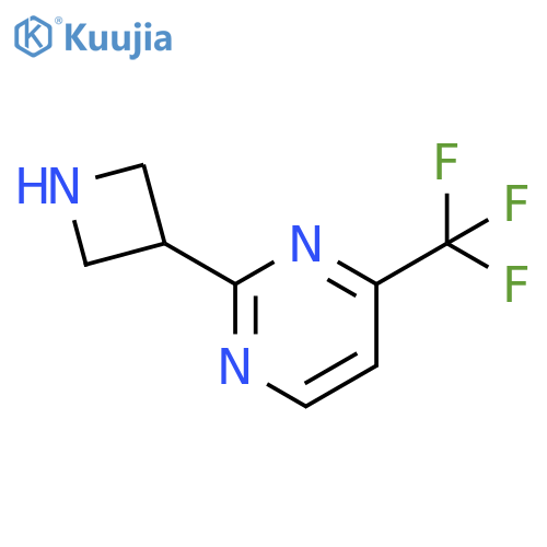 Pyrimidine, 2-(3-azetidinyl)-4-(trifluoromethyl)- structure