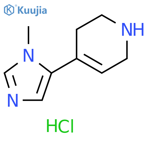 4-(1-methyl-1h-imidazol-5-yl)-1,2,3,6-tetrahydropyridine dihydrochloride structure