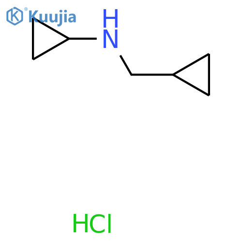 N-(cyclopropylmethyl)cyclopropanamine hydrochloride structure