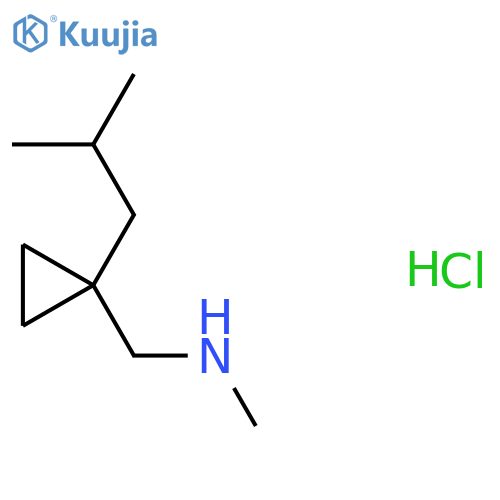 methyl({1-(2-methylpropyl)cyclopropylmethyl})amine hydrochloride structure