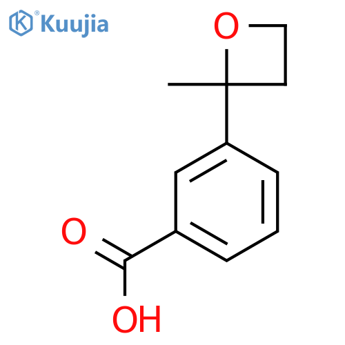 3-(2-methyloxetan-2-yl)benzoic acid structure