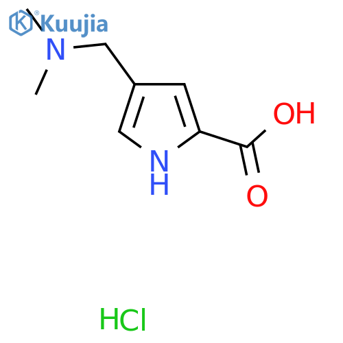 4-(dimethylamino)methyl-1H-pyrrole-2-carboxylic acid hydrochloride structure