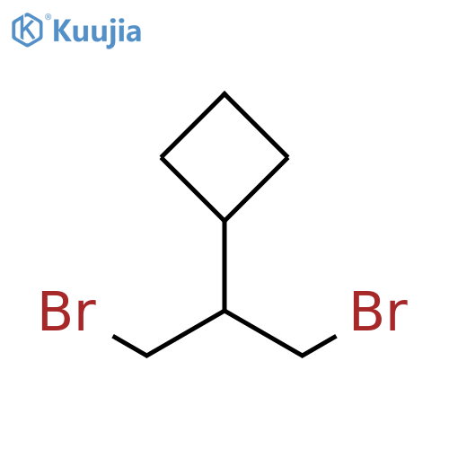 (1,3-dibromopropan-2-yl)cyclobutane structure