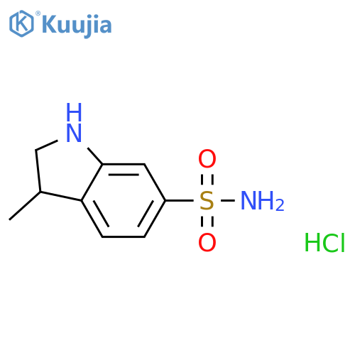3-methyl-2,3-dihydro-1H-indole-6-sulfonamide hydrochloride structure