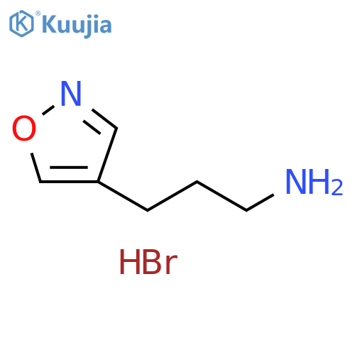 3-(1,2-oxazol-4-yl)propan-1-amine hydrobromide structure