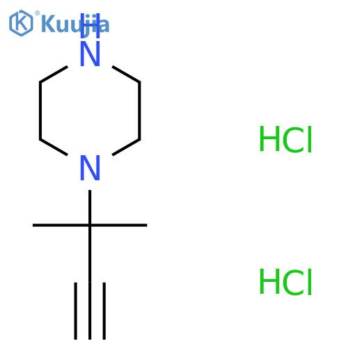1-(2-Methylbut-3-yn-2-yl)piperazine dihydrochloride structure