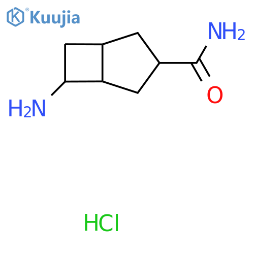 6-aminobicyclo3.2.0heptane-3-carboxamide hydrochloride structure