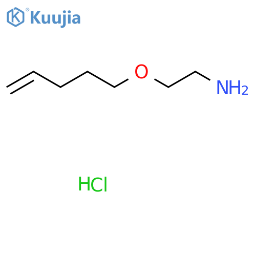 2-(pent-4-en-1-yloxy)ethan-1-amine hydrochloride structure