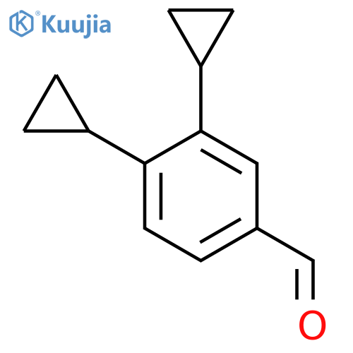 3,4-Dicyclopropylbenzaldehyde structure
