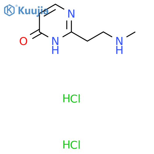2-2-(methylamino)ethylpyrimidin-4-ol dihydrochloride structure