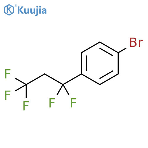 1-bromo-4-(1,1,3,3,3-pentafluoropropyl)benzene structure