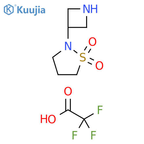 2-(azetidin-3-yl)-1lambda6,2-thiazolidine-1,1-dione, trifluoroacetic acid structure