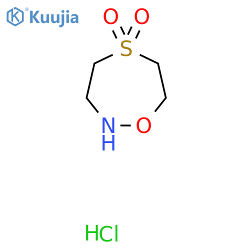 1,5lambda6,2-oxathiazepane-5,5-dione hydrochloride structure