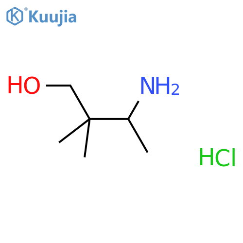 3-amino-2,2-dimethylbutan-1-ol hydrochloride structure