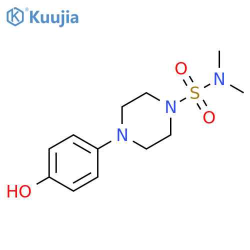 4-(4-Hydroxyphenyl)-N,N-dimethylpiperazine-1-sulfonamide structure