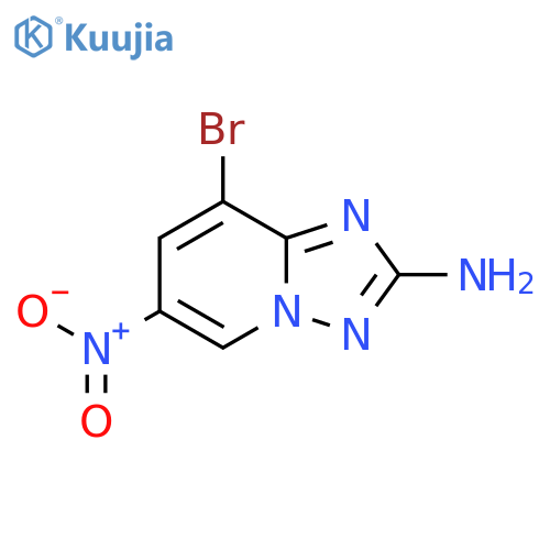 8-bromo-6-nitro-1,2,4triazolo1,5-apyridin-2-amine structure