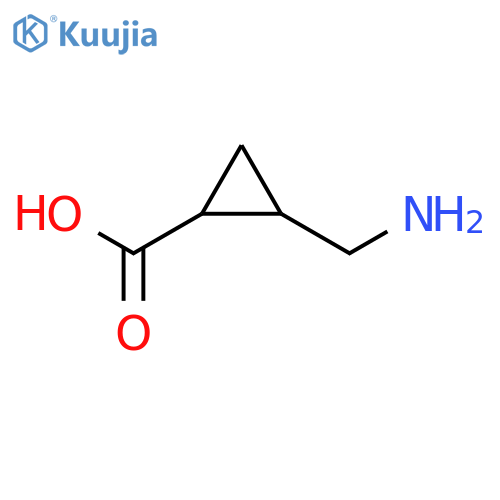 2-(aminomethyl)cyclopropanecarboxylic acid structure