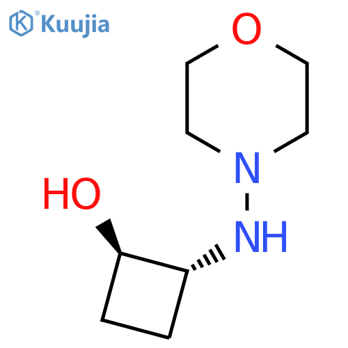 trans-2-(Morpholin-4-yl)aminocyclobutan-1-ol structure