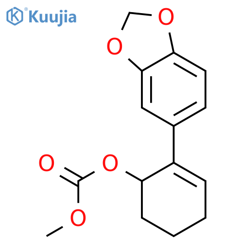 Carbonic acid, 2-(1,3-benzodioxol-5-yl)-2-cyclohexen-1-yl methyl ester structure