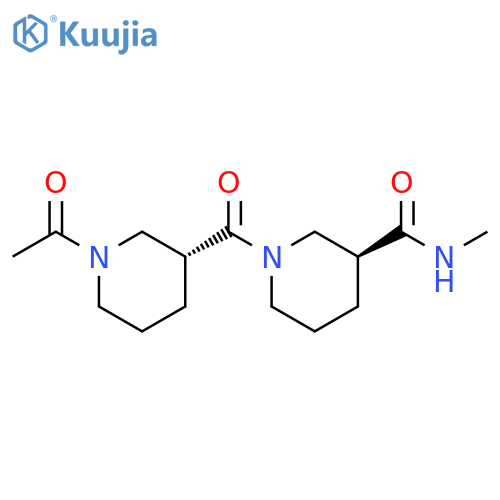 3-Piperidinecarboxamide,1-[[(3R)-1-acetyl-3-piperidinyl]carbonyl]-N-methyl-, (3S)- structure