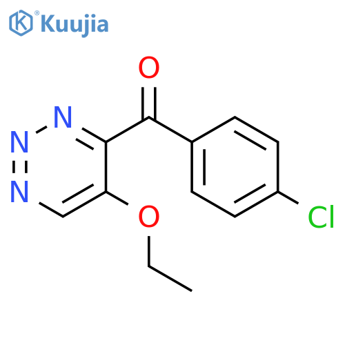 Methanone, (4-chlorophenyl)(5-ethoxy-1,2,3-triazin-4-yl)- structure