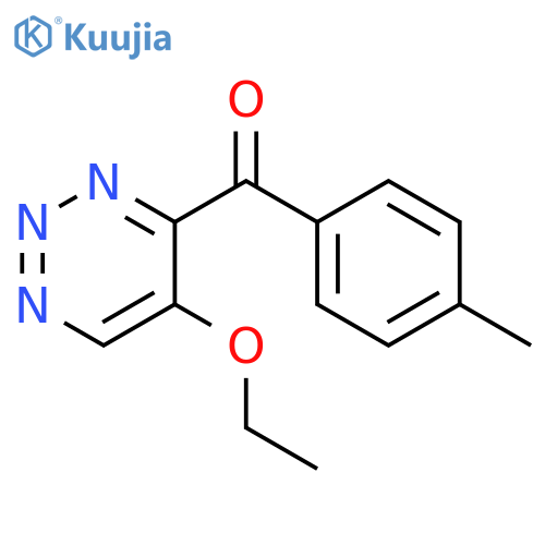 Methanone, (5-ethoxy-1,2,3-triazin-4-yl)(4-methylphenyl)- structure