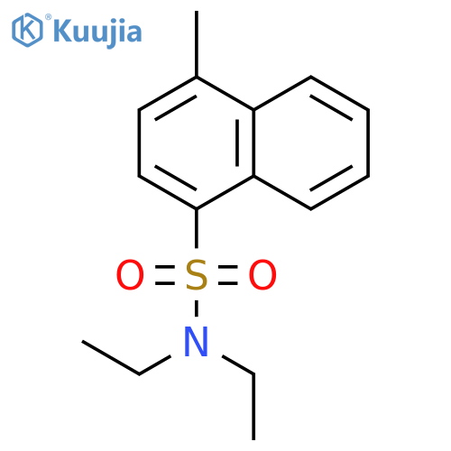 1-Naphthalenesulfonamide, N,N-diethyl-4-methyl- structure