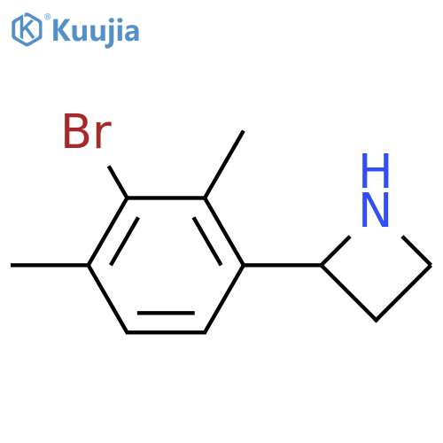 2-(3-bromo-2,4-dimethylphenyl)azetidine structure