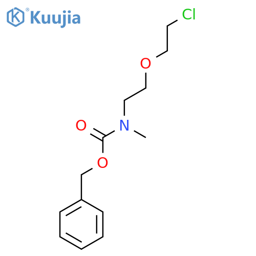 benzyl N-[2-(2-chloroethoxy)ethyl]-N-methylcarbamate structure
