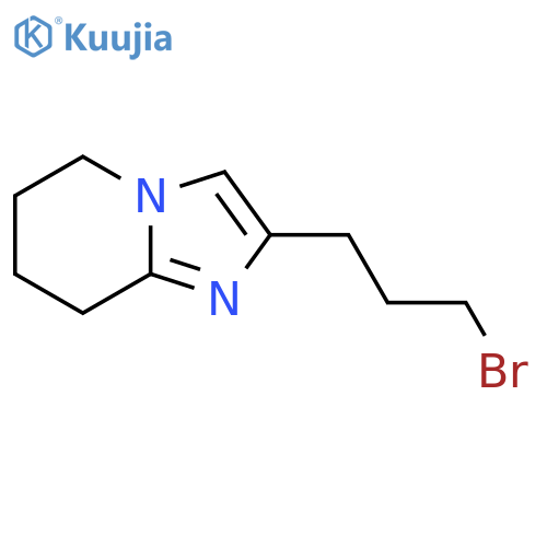 2-(3-bromopropyl)-5H,6H,7H,8H-imidazo1,2-apyridine structure