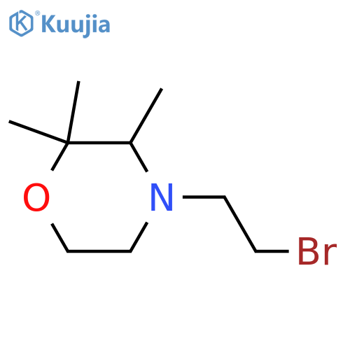 4-(2-bromoethyl)-2,2,3-trimethylmorpholine structure