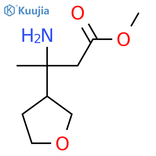 methyl 3-amino-3-(oxolan-3-yl)butanoate structure
